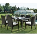 Set Tavolo da Pranzo Twist in wicker KING