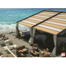 Pergotegola R120 in alluminio con telo PVC