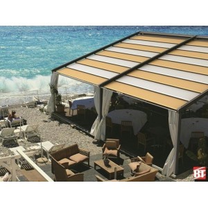 Pergotegola R120 in alluminio con telo PVC