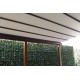 Pergotegola R120 in alluminio con telo PVC + legno