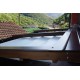 Pergotegola R120 in alluminio con telo PVC + legno