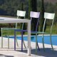 Set Tavolo Quatris 160x80 in ferro con 6 sedie Amalfi