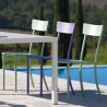Set tavolo Quatris 160x80 e sedie Amalfi in ferro Vermobil